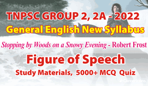 Stopping By Woods On A Snowy Evening Figures Of Speech MCQ