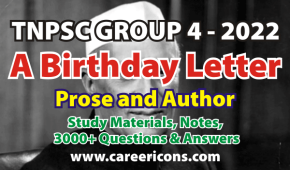 A Birthday Letter Prose & Author Details MCQ PDF TNPSC G2/2A