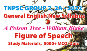 A Poison Tree Poem Figures OF Speech & Rhyming Words MCQ PDF
