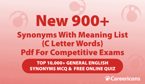 Top A to Z English Words, Meaning PDF For Competitive Exam