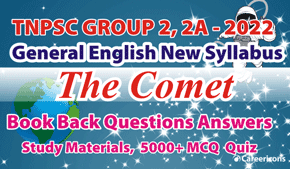 The Comet Poem Book Back Answers & Glossary PDF TNPSC G2 2A