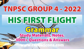 His First Flight Prose Grammar Exercises MCQ PDF TNPSC G2/2A