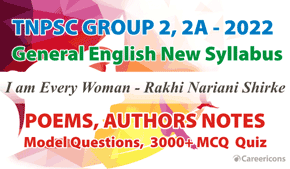 I am Every Woman Poem & Author Details MCQ Quiz PDF TNPSC G2