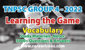 Learning The Game Prose Vocabulary MCQ PDF TNPSC Group 2 2A
