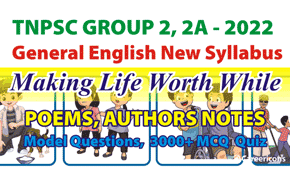 Making Life Worthwhile Poem & Author Details PDF For Group 2