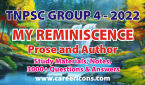 My Reminiscence Prose and Author Details MCQ PDF TNPSC G2 2A