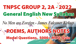No Men Are Foreign Author Details & Model MCQ PDF TNPSC 2/2A