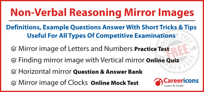 non-verbal reasoning mirror images for all competitive examinations