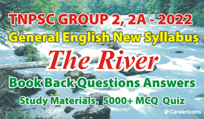 The River Poem Book Back Answers & Glossary PDF For TNPSC G2