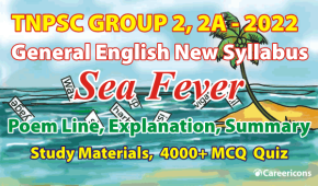 Sea Fever Poem Lines Explanation & Summary PDF TNPSC G2 2022