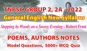 Stopping By Woods On A Snowy Evening Author Details MCQ PDF