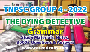The Dying Detective Prose Grammar Questions Answer PDF TNPSC