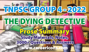 The Dying Detective Prose Summary MCQ PDF TNPSC Group 2 Exam