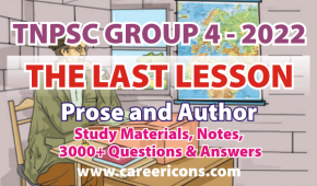 The Last Lesson Prose & Author Details MCQ PDF TNPSC G2 & 2A
