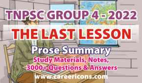 The Last Lesson Prose Summary MCQ PDF TNPSC G2 & 2A Prelims