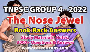 The Nose Jewel Prose Book Back Answers and Glossary TNPSC G2