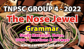 The Nose Jewel Prose - Grammar Section Solution PDF TNPSC G2