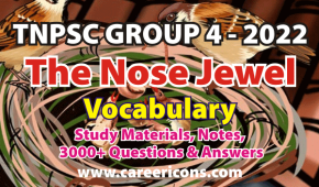 The Nose Jewel Prose Vocabulary Section MCQ PDF TNPSC G2/2A