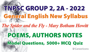 The Spider And The Fly Poem & Author Details MCQ For TNPSC