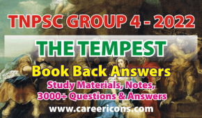 The Tempest - Book Back Answers & Glossary PDF TNPSC G2 & 2A