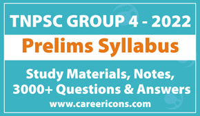 TNPSC Group 4 Full Syllabus In Tamil & English PDF 2022